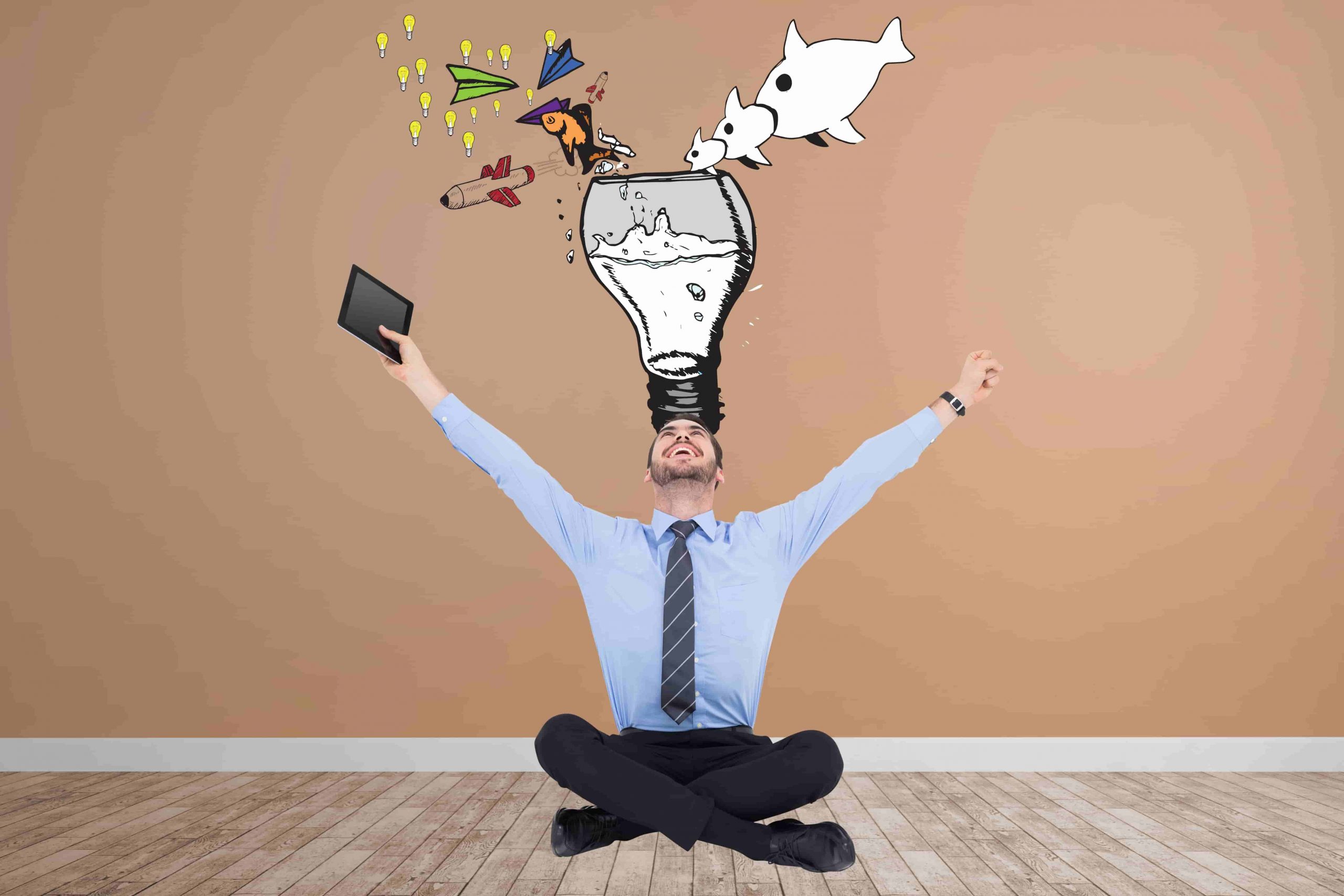 cheerful-businessman-with-hand-drawn-bulb-min